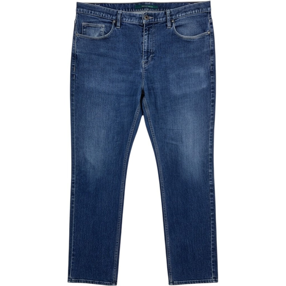 Perry Ellis Mens Jeans 38x32 Medium Wash Straight Leg Stretch Denim PX3014